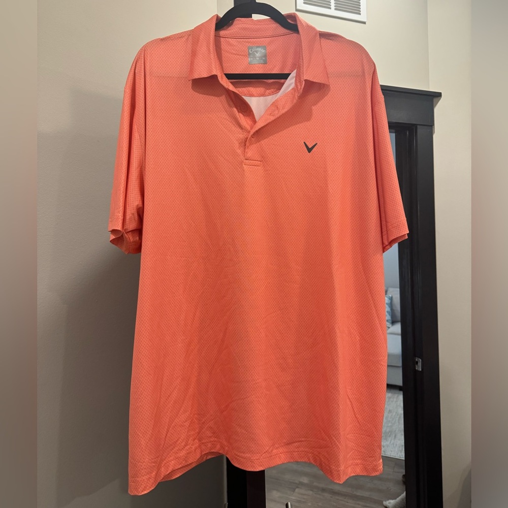 Callaway Men's Vibrant Orange Polo Shirt
